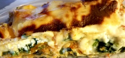 Lasagnes aux épinards et au chèvre