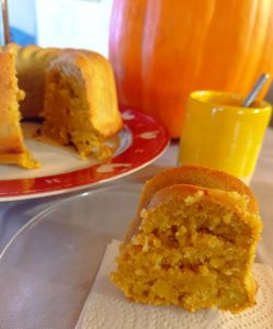 Gâteau courge banane. Les Jardins de Lair.